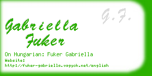 gabriella fuker business card